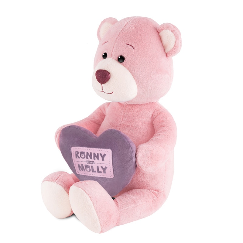 Игрушка Мягконабивная Мишка Молли с Сердечком, 21 см, в Коробке (RM-M013-21) — фото 3