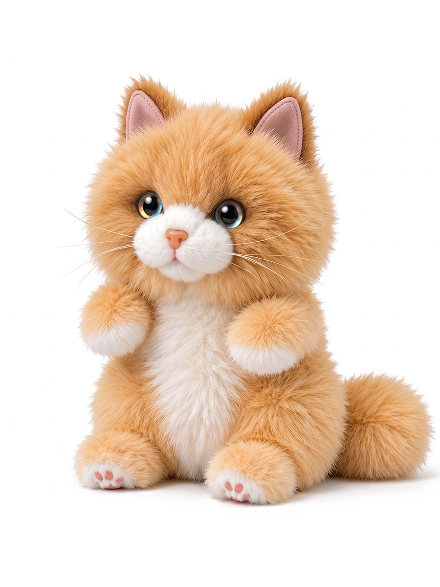 Игрушка Мягконабивная, Кошечка Рыжая, 15 см (MT260401-15) — фото 3