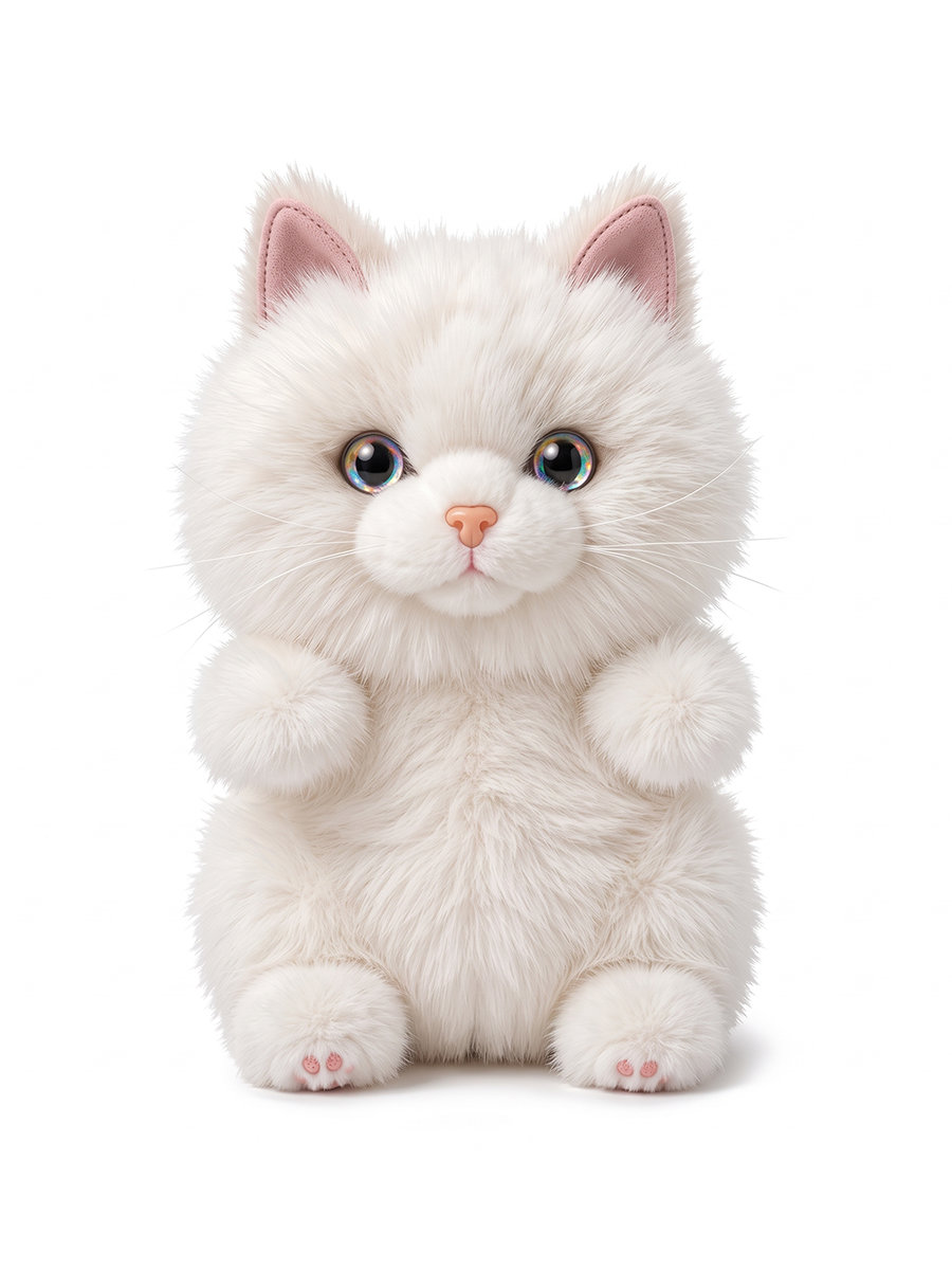 Игрушка Мягконабивная, Кошечка Белая, 15 см (MT260402-15)