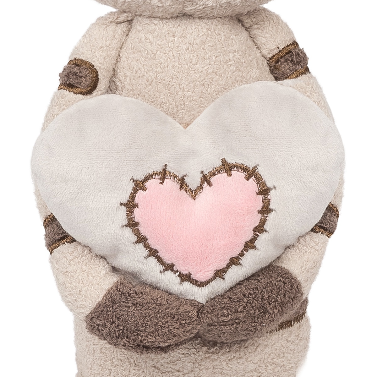 Мягкая Игрушка MAXITOYS, Кот Полосатик с Сердцем, 33 см — фото 2